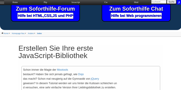 Erstellen Sie Ihre erste JavaScript Bibliothek 