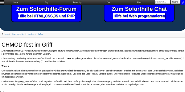 chmod im griff 