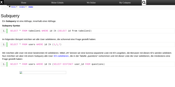 subquery 