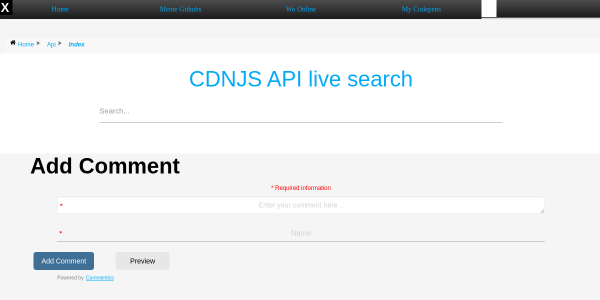 cdnjs api suche 