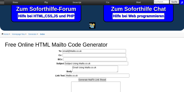 Mailto Generator 