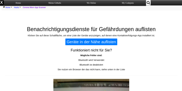 Corona warn app scanner 