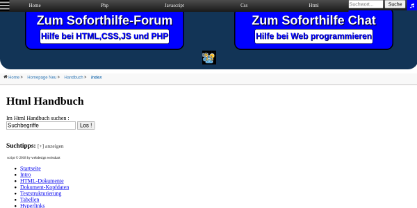 html handbuch 
