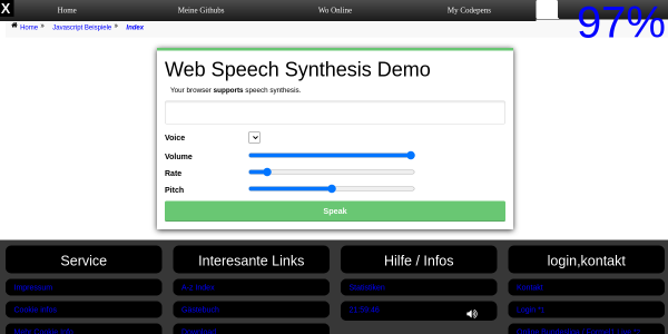 web speech synthesis demo 