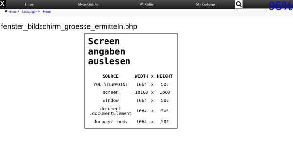 fenster bildschirm groesse ermitteln 