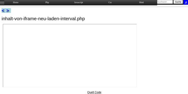 inhalt von iframe neu laden interval 