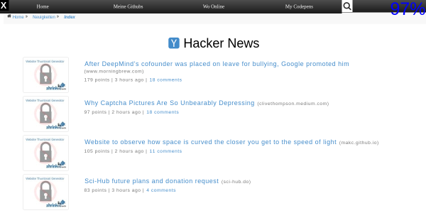 hacker news feeds 