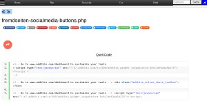 Fremdseiten Socialmedia Buttons