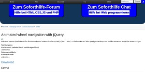 Animated Wheel Navigation With JQuery