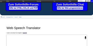 Web Speech Translator