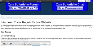 Htaccess Tricks Und Regeln