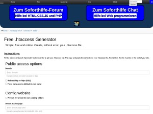 Htaccess Generatort