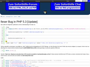 Fieser Php Bug