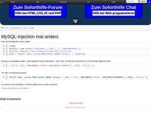 Mysqli Injection Mal Anders