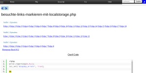 Besuchte Links Markieren Mit Localstorage