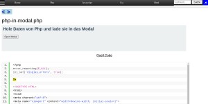 Php In Modal