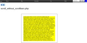 Scroll Without Scrollbars