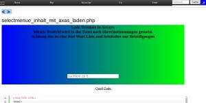 Selectmenue Inhalt Mit Axas Laden