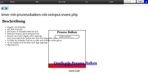 Timer Mit Prozessbalken Mit Oninput Event