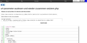 Url Parameter Auslesen Und Wieder Zusammen Setztem