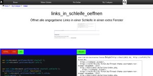 Links In Schleife Oeffnen