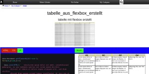 Tabelle Aus Flexbox Erstellt