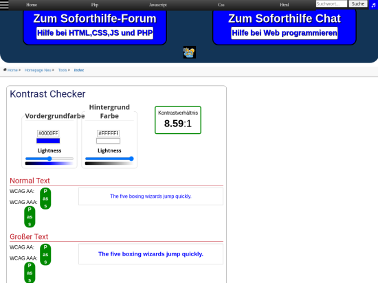 Kontrast Checker 